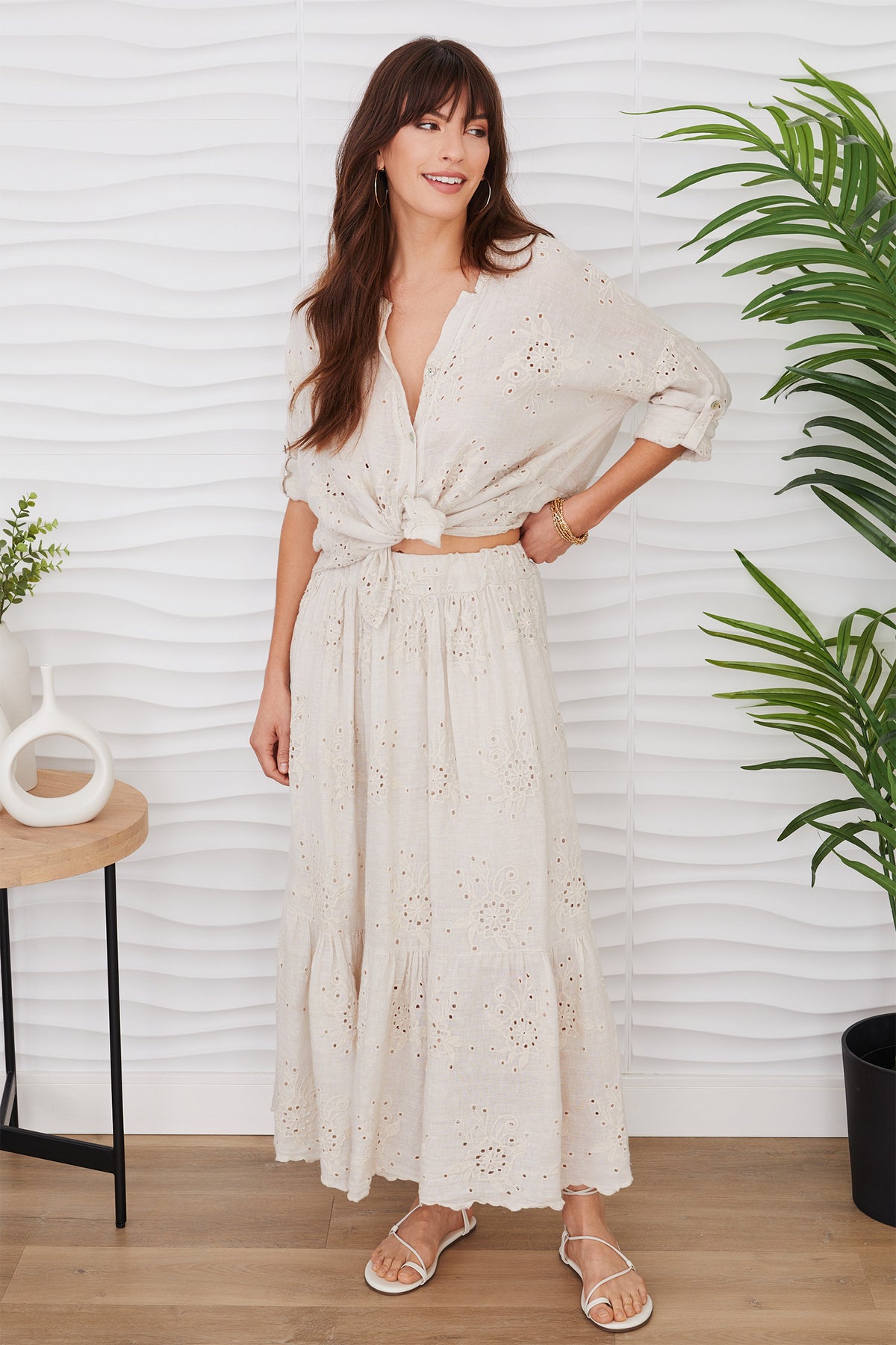 The Isabella Eyelet Linen Maxi Skirt - LIMITED EDITION orianalifestyle.com The Isabella Eyelet Linen Maxi Skirt - LIMITED EDITION orianalifestyle.com