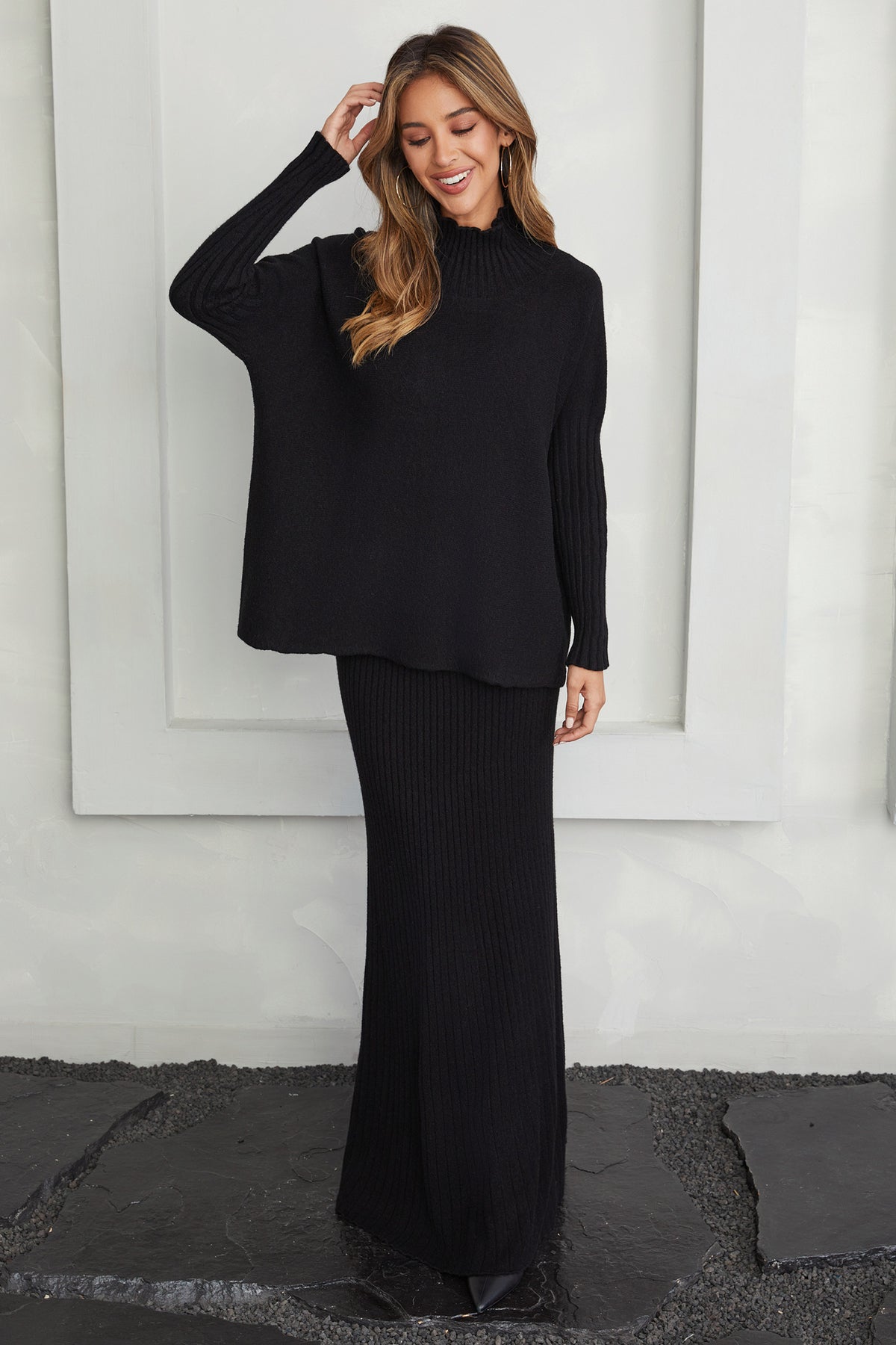 Ultra Ribbed Life Style The Adelina Ribbed Mock Neck Sweater – orianalifestyle.com