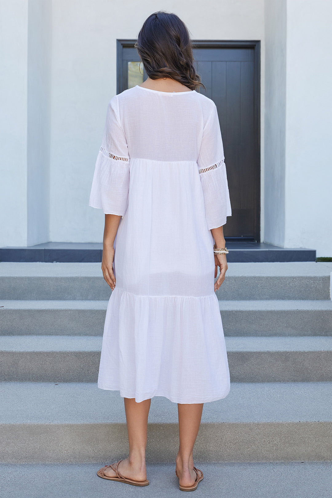 crinkle gauze midi dress Janise Riad Print Halter Dress in Light Crinkle Gauze XS