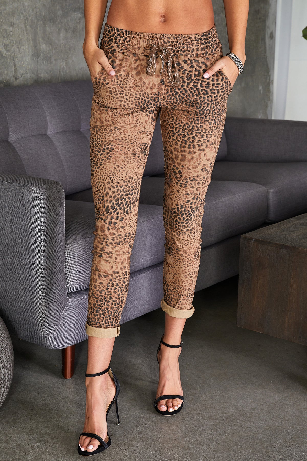cheetah jogging stroller Women's Jogger | Cheetah Print Jogger | Viscose | Made in Italy